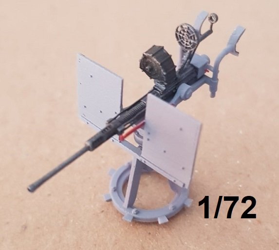 Oerlikon 20 Mm Cannon 1 72 X 2 Hellenic Ship Model Premium 3D 