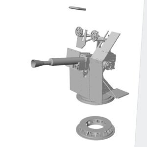 FLOWER CLASS CORVETE 1/72 upgrade kit  QF 2-pounder naval gun  pom-pom  1/72