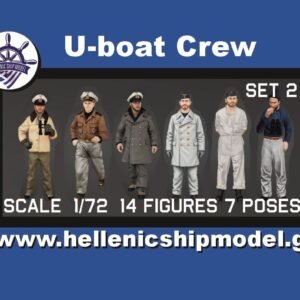U-Boat Crew 1/72  set 2 14 figures 7 poses
