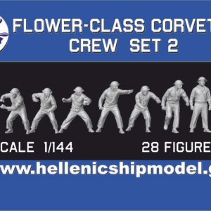 Flower-class corvette Crew 1/144  set 2  ( 28 figures)