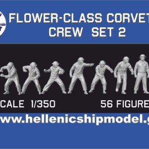 Flower-class corvette Crew 1/350  set 2 (56 figures)