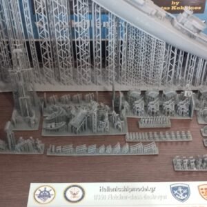 Fletcher-class destroyer  Α/Τ ΒΕΛΟΣ-16. Α/Τ ΑΣΠΙΣ-06. Α/Τ ΛΟΓΧΗ-56  1/1250 - Image 7